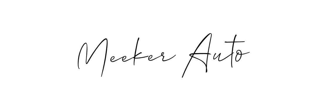 if you are searching for the best signature style for your name Meeker Auto. so please give up your signature search. here we have designed multiple signature styles  using Allison_Script. Meeker Auto signature style 2 images and pictures png