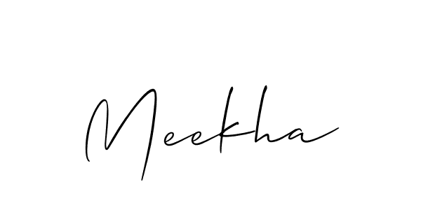 How to make Meekha name signature. Use Allison_Script style for creating short signs online. This is the latest handwritten sign. Meekha signature style 2 images and pictures png