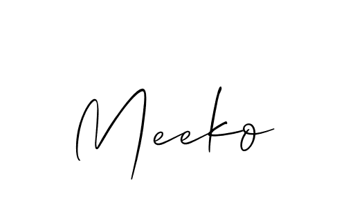 if you are searching for the best signature style for your name Meeko. so please give up your signature search. here we have designed multiple signature styles  using Allison_Script. Meeko signature style 2 images and pictures png