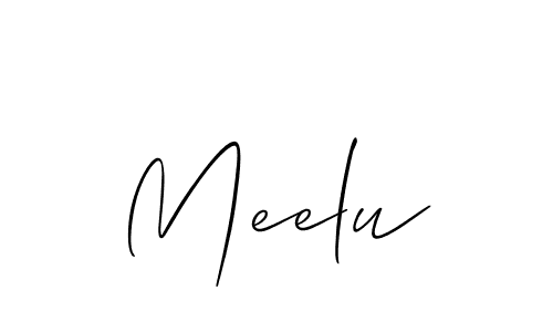 How to Draw Meelu signature style? Allison_Script is a latest design signature styles for name Meelu. Meelu signature style 2 images and pictures png