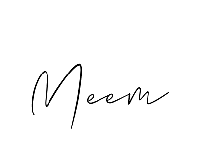 How to make Meem name signature. Use Allison_Script style for creating short signs online. This is the latest handwritten sign. Meem signature style 2 images and pictures png