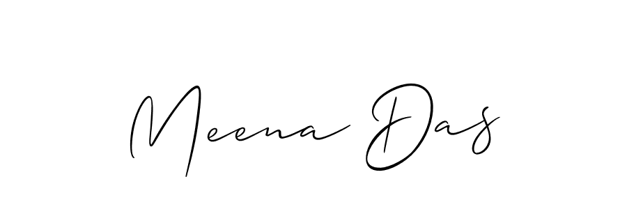 Use a signature maker to create a handwritten signature online. With this signature software, you can design (Allison_Script) your own signature for name Meena Das. Meena Das signature style 2 images and pictures png