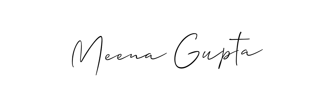 How to Draw Meena Gupta signature style? Allison_Script is a latest design signature styles for name Meena Gupta. Meena Gupta signature style 2 images and pictures png