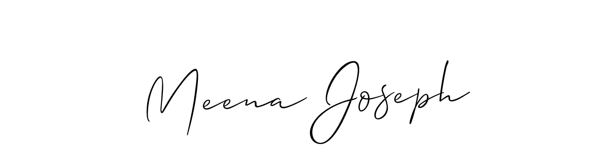 Best and Professional Signature Style for Meena Joseph. Allison_Script Best Signature Style Collection. Meena Joseph signature style 2 images and pictures png