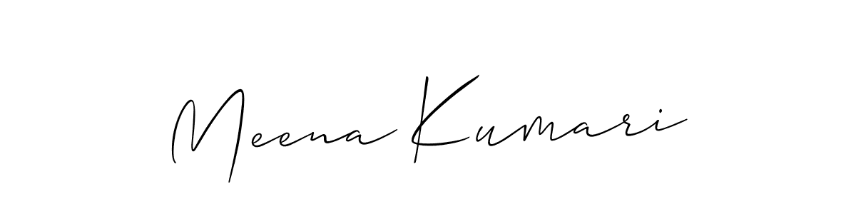 You should practise on your own different ways (Allison_Script) to write your name (Meena Kumari) in signature. don't let someone else do it for you. Meena Kumari signature style 2 images and pictures png