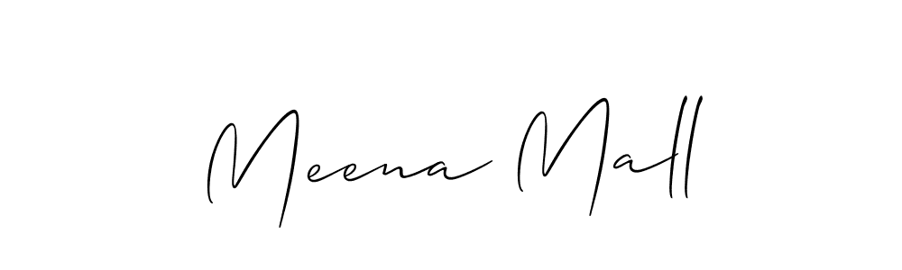 Best and Professional Signature Style for Meena Mall. Allison_Script Best Signature Style Collection. Meena Mall signature style 2 images and pictures png