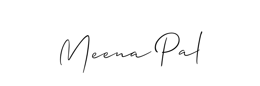 Best and Professional Signature Style for Meena Pal. Allison_Script Best Signature Style Collection. Meena Pal signature style 2 images and pictures png