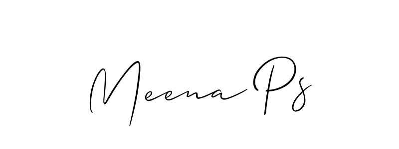 You can use this online signature creator to create a handwritten signature for the name Meena Ps. This is the best online autograph maker. Meena Ps signature style 2 images and pictures png