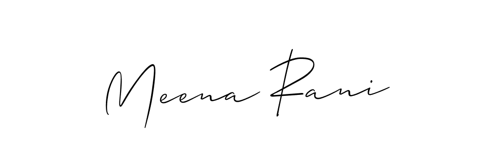 Meena Rani stylish signature style. Best Handwritten Sign (Allison_Script) for my name. Handwritten Signature Collection Ideas for my name Meena Rani. Meena Rani signature style 2 images and pictures png