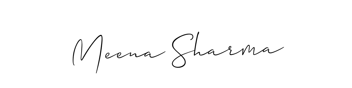Best and Professional Signature Style for Meena Sharma. Allison_Script Best Signature Style Collection. Meena Sharma signature style 2 images and pictures png