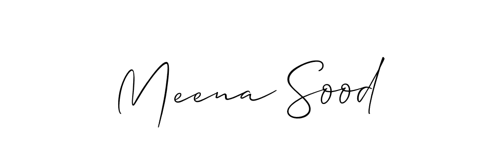 Make a beautiful signature design for name Meena Sood. Use this online signature maker to create a handwritten signature for free. Meena Sood signature style 2 images and pictures png