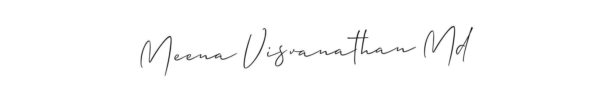 Also You can easily find your signature by using the search form. We will create Meena Visvanathan Md name handwritten signature images for you free of cost using Allison_Script sign style. Meena Visvanathan Md signature style 2 images and pictures png