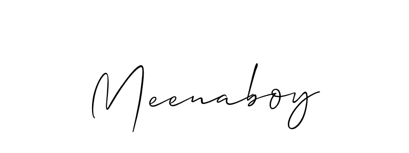 Similarly Allison_Script is the best handwritten signature design. Signature creator online .You can use it as an online autograph creator for name Meenaboy. Meenaboy signature style 2 images and pictures png