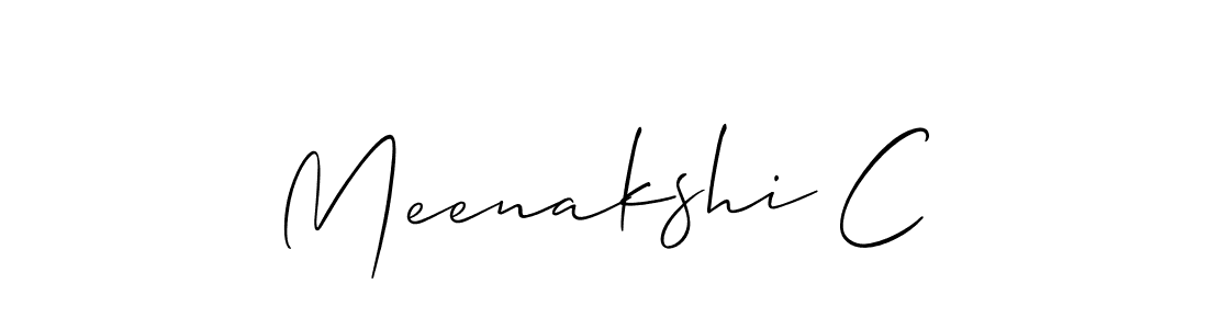 Best and Professional Signature Style for Meenakshi C. Allison_Script Best Signature Style Collection. Meenakshi C signature style 2 images and pictures png