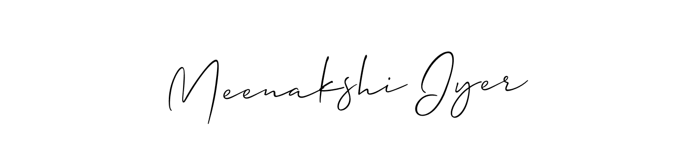 Once you've used our free online signature maker to create your best signature Allison_Script style, it's time to enjoy all of the benefits that Meenakshi Iyer name signing documents. Meenakshi Iyer signature style 2 images and pictures png