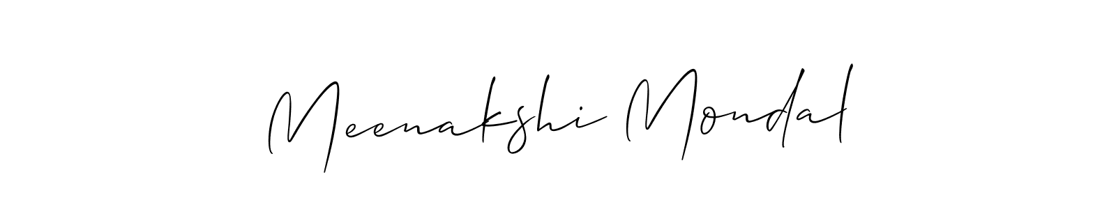 Also You can easily find your signature by using the search form. We will create Meenakshi Mondal name handwritten signature images for you free of cost using Allison_Script sign style. Meenakshi Mondal signature style 2 images and pictures png