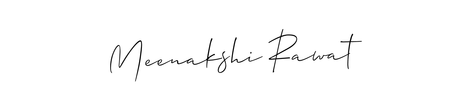 How to make Meenakshi Rawat name signature. Use Allison_Script style for creating short signs online. This is the latest handwritten sign. Meenakshi Rawat signature style 2 images and pictures png