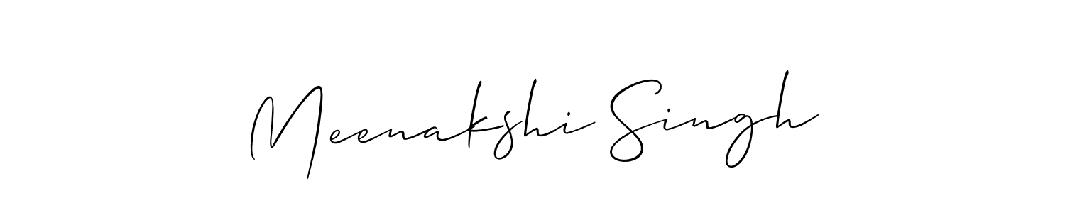 You should practise on your own different ways (Allison_Script) to write your name (Meenakshi Singh) in signature. don't let someone else do it for you. Meenakshi Singh signature style 2 images and pictures png