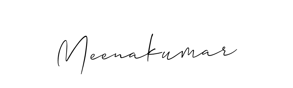 The best way (Allison_Script) to make a short signature is to pick only two or three words in your name. The name Meenakumar include a total of six letters. For converting this name. Meenakumar signature style 2 images and pictures png
