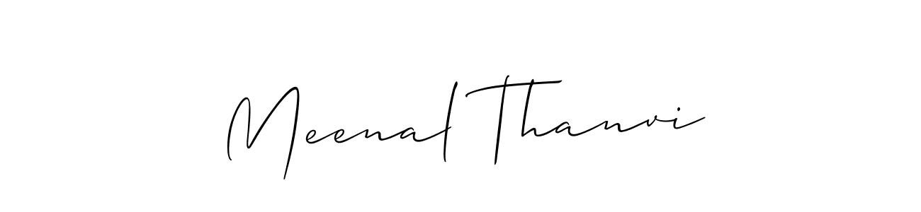 This is the best signature style for the Meenal Thanvi name. Also you like these signature font (Allison_Script). Mix name signature. Meenal Thanvi signature style 2 images and pictures png