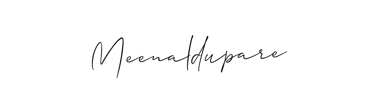 Once you've used our free online signature maker to create your best signature Allison_Script style, it's time to enjoy all of the benefits that Meenaldupare name signing documents. Meenaldupare signature style 2 images and pictures png