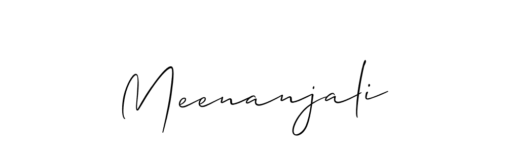 Meenanjali stylish signature style. Best Handwritten Sign (Allison_Script) for my name. Handwritten Signature Collection Ideas for my name Meenanjali. Meenanjali signature style 2 images and pictures png