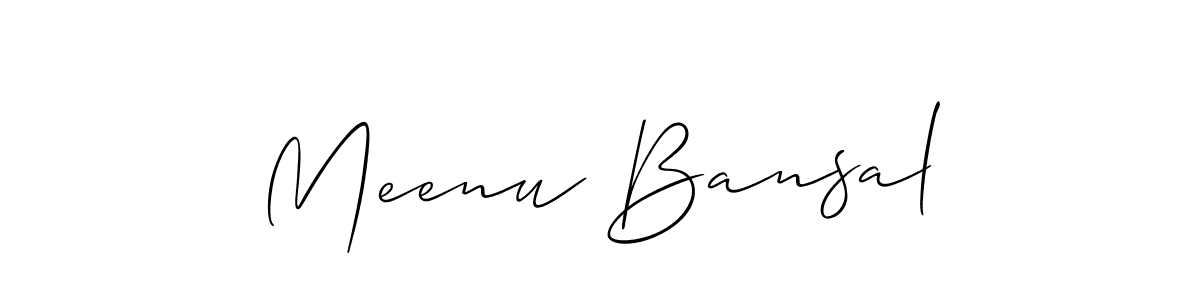 Once you've used our free online signature maker to create your best signature Allison_Script style, it's time to enjoy all of the benefits that Meenu Bansal name signing documents. Meenu Bansal signature style 2 images and pictures png