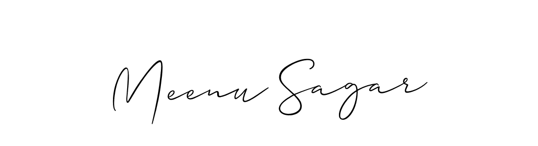 Make a beautiful signature design for name Meenu Sagar. Use this online signature maker to create a handwritten signature for free. Meenu Sagar signature style 2 images and pictures png