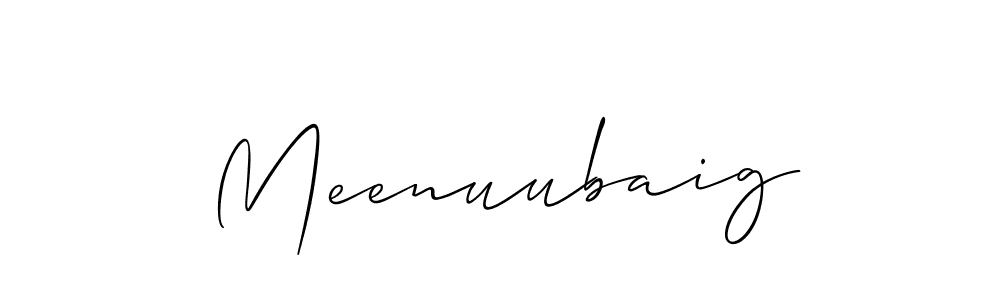 How to Draw Meenuubaig signature style? Allison_Script is a latest design signature styles for name Meenuubaig. Meenuubaig signature style 2 images and pictures png