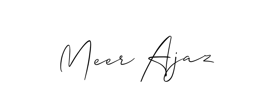 Design your own signature with our free online signature maker. With this signature software, you can create a handwritten (Allison_Script) signature for name Meer Ajaz. Meer Ajaz signature style 2 images and pictures png