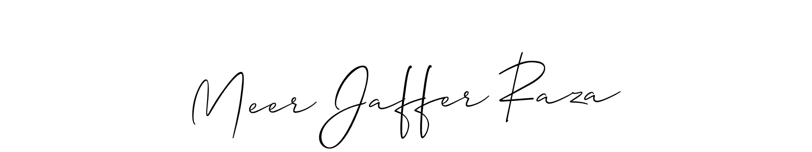 How to make Meer Jaffer Raza signature? Allison_Script is a professional autograph style. Create handwritten signature for Meer Jaffer Raza name. Meer Jaffer Raza signature style 2 images and pictures png