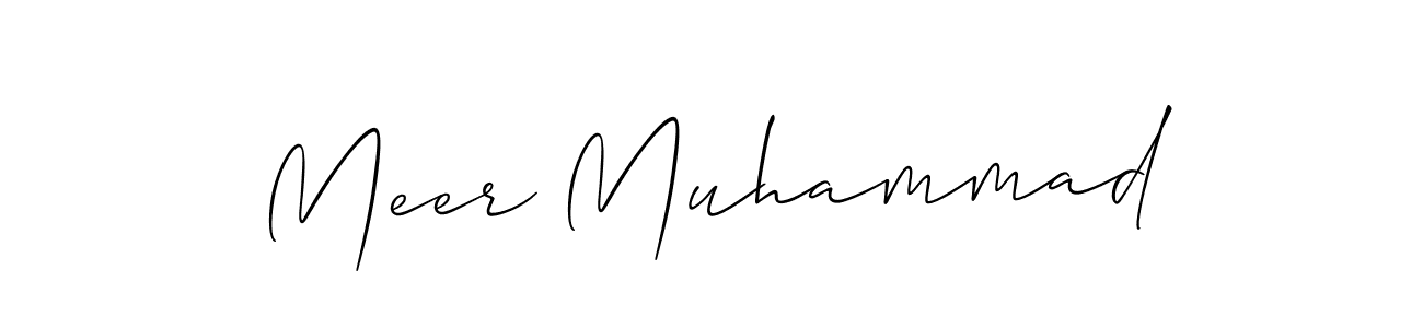 How to make Meer Muhammad signature? Allison_Script is a professional autograph style. Create handwritten signature for Meer Muhammad name. Meer Muhammad signature style 2 images and pictures png