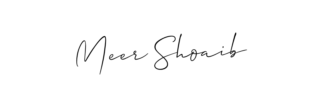 Meer Shoaib stylish signature style. Best Handwritten Sign (Allison_Script) for my name. Handwritten Signature Collection Ideas for my name Meer Shoaib. Meer Shoaib signature style 2 images and pictures png