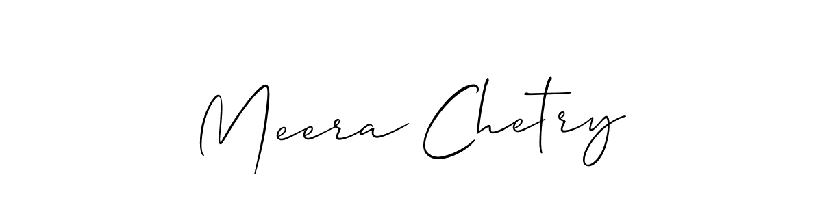 It looks lik you need a new signature style for name Meera Chetry. Design unique handwritten (Allison_Script) signature with our free signature maker in just a few clicks. Meera Chetry signature style 2 images and pictures png