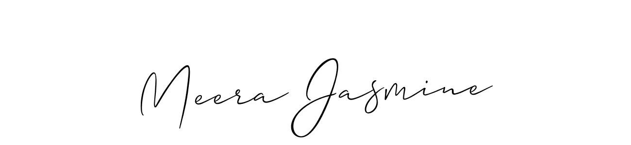 You should practise on your own different ways (Allison_Script) to write your name (Meera Jasmine) in signature. don't let someone else do it for you. Meera Jasmine signature style 2 images and pictures png