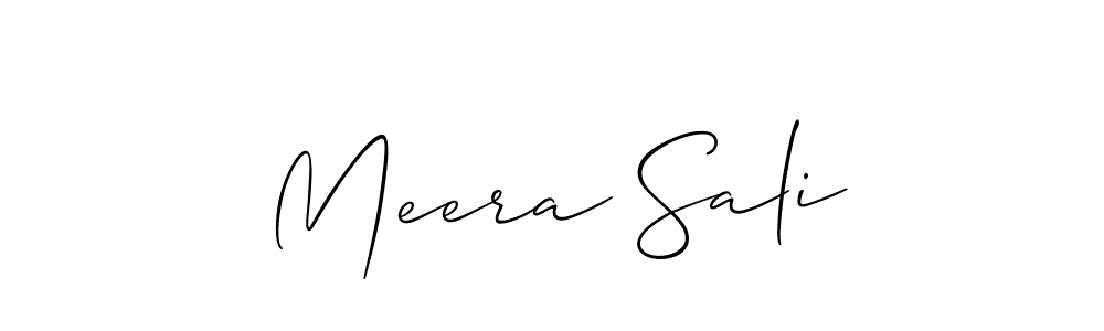 Also You can easily find your signature by using the search form. We will create Meera Sali name handwritten signature images for you free of cost using Allison_Script sign style. Meera Sali signature style 2 images and pictures png