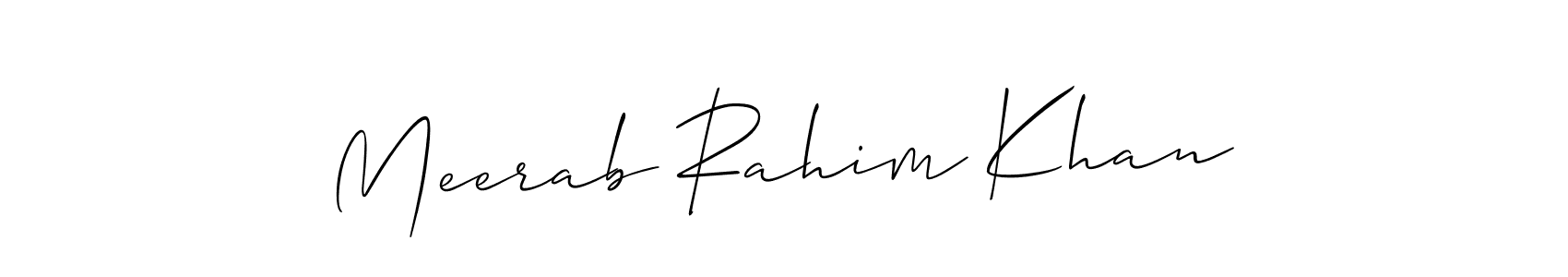 Make a beautiful signature design for name Meerab Rahim Khan. Use this online signature maker to create a handwritten signature for free. Meerab Rahim Khan signature style 2 images and pictures png