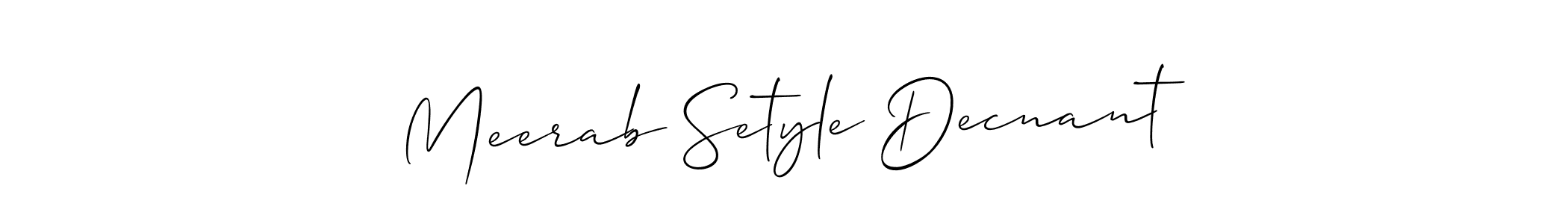 See photos of Meerab Setyle Decnant official signature by Spectra . Check more albums & portfolios. Read reviews & check more about Allison_Script font. Meerab Setyle Decnant signature style 2 images and pictures png