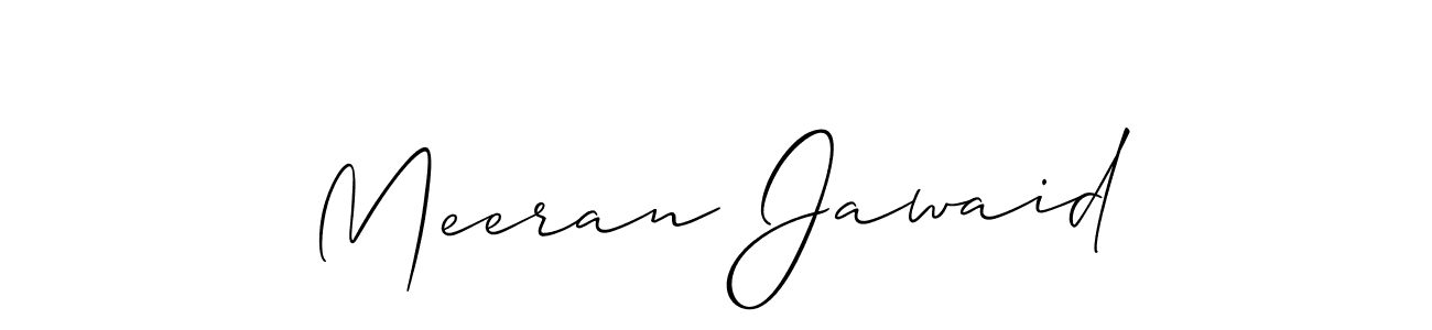 You should practise on your own different ways (Allison_Script) to write your name (Meeran Jawaid) in signature. don't let someone else do it for you. Meeran Jawaid signature style 2 images and pictures png