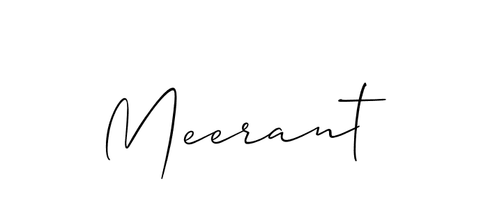 Best and Professional Signature Style for Meerant. Allison_Script Best Signature Style Collection. Meerant signature style 2 images and pictures png