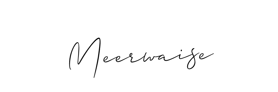 Meerwaise stylish signature style. Best Handwritten Sign (Allison_Script) for my name. Handwritten Signature Collection Ideas for my name Meerwaise. Meerwaise signature style 2 images and pictures png