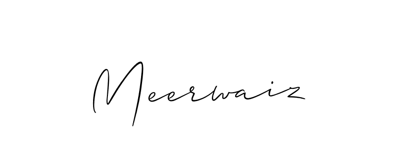 Also we have Meerwaiz name is the best signature style. Create professional handwritten signature collection using Allison_Script autograph style. Meerwaiz signature style 2 images and pictures png