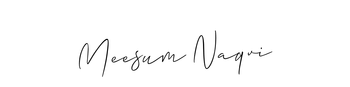 You should practise on your own different ways (Allison_Script) to write your name (Meesum Naqvi) in signature. don't let someone else do it for you. Meesum Naqvi signature style 2 images and pictures png