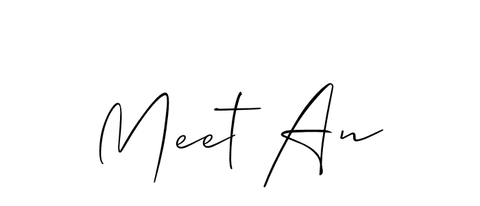 Similarly Allison_Script is the best handwritten signature design. Signature creator online .You can use it as an online autograph creator for name Meet An. Meet An signature style 2 images and pictures png