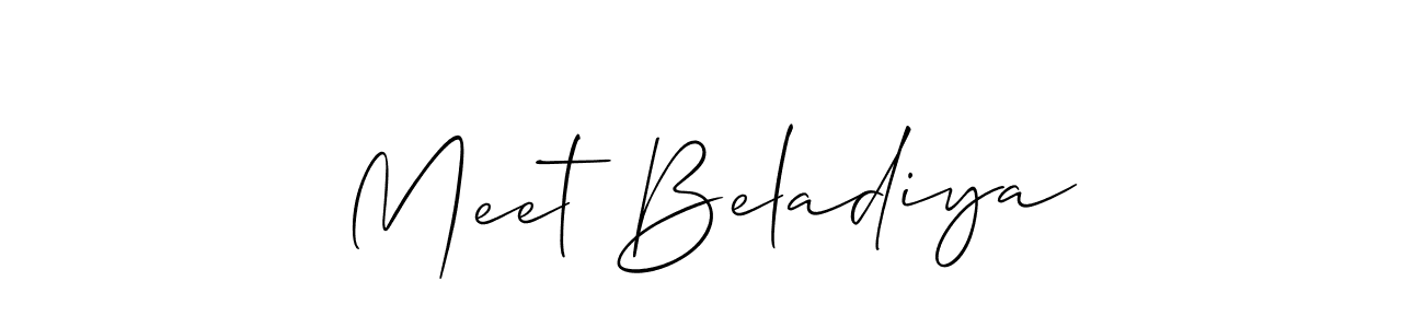 Make a beautiful signature design for name Meet Beladiya. Use this online signature maker to create a handwritten signature for free. Meet Beladiya signature style 2 images and pictures png