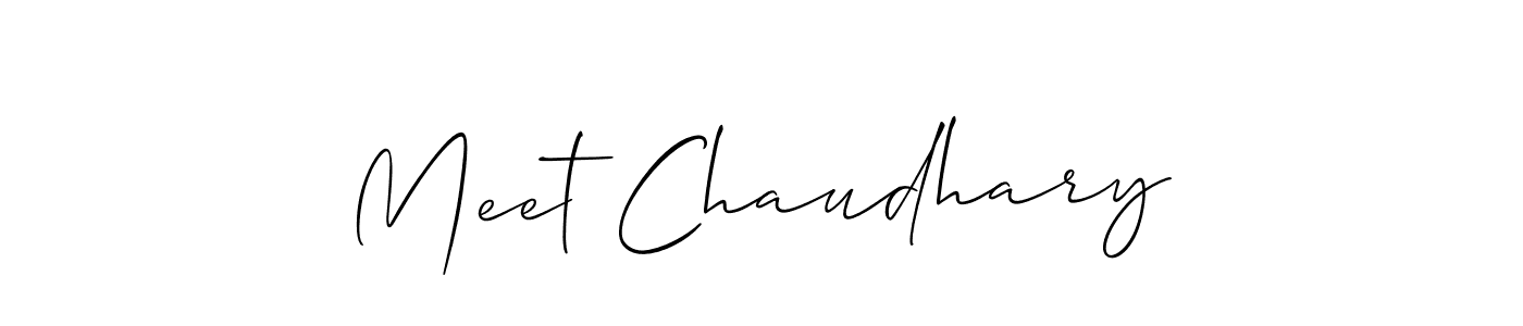 Also You can easily find your signature by using the search form. We will create Meet Chaudhary name handwritten signature images for you free of cost using Allison_Script sign style. Meet Chaudhary signature style 2 images and pictures png