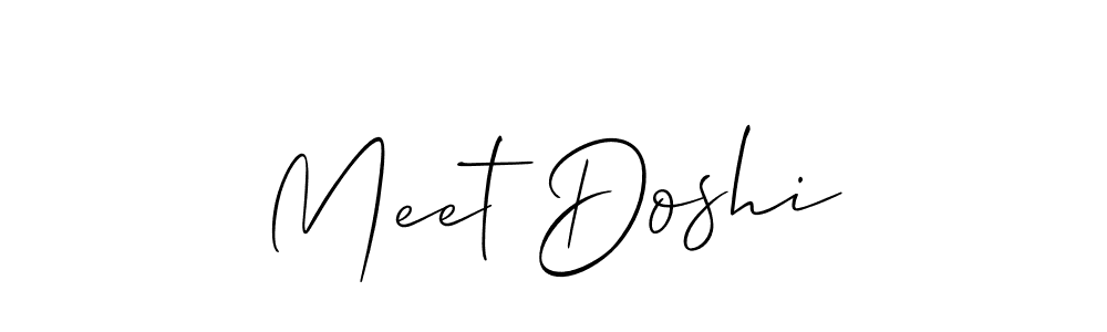 Meet Doshi stylish signature style. Best Handwritten Sign (Allison_Script) for my name. Handwritten Signature Collection Ideas for my name Meet Doshi. Meet Doshi signature style 2 images and pictures png