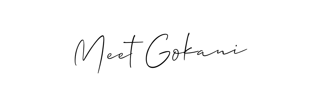 Make a beautiful signature design for name Meet Gokani. Use this online signature maker to create a handwritten signature for free. Meet Gokani signature style 2 images and pictures png