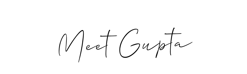Make a short Meet Gupta signature style. Manage your documents anywhere anytime using Allison_Script. Create and add eSignatures, submit forms, share and send files easily. Meet Gupta signature style 2 images and pictures png