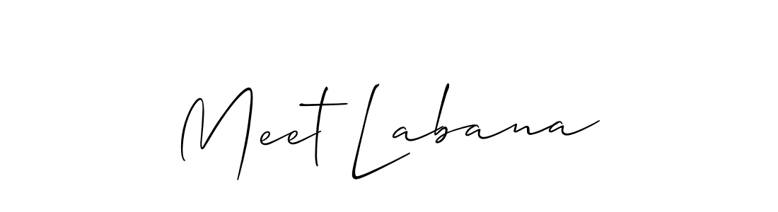 You should practise on your own different ways (Allison_Script) to write your name (Meet Labana) in signature. don't let someone else do it for you. Meet Labana signature style 2 images and pictures png